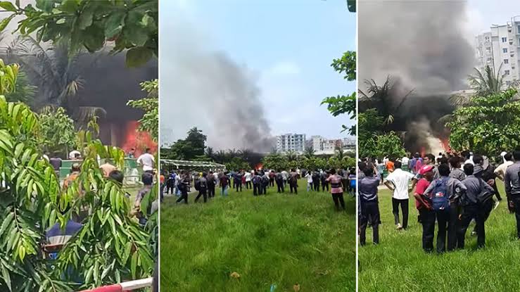 বিশ্বমিডিয়ায় উত্তরার বিমান দুর্ঘটনার খবর