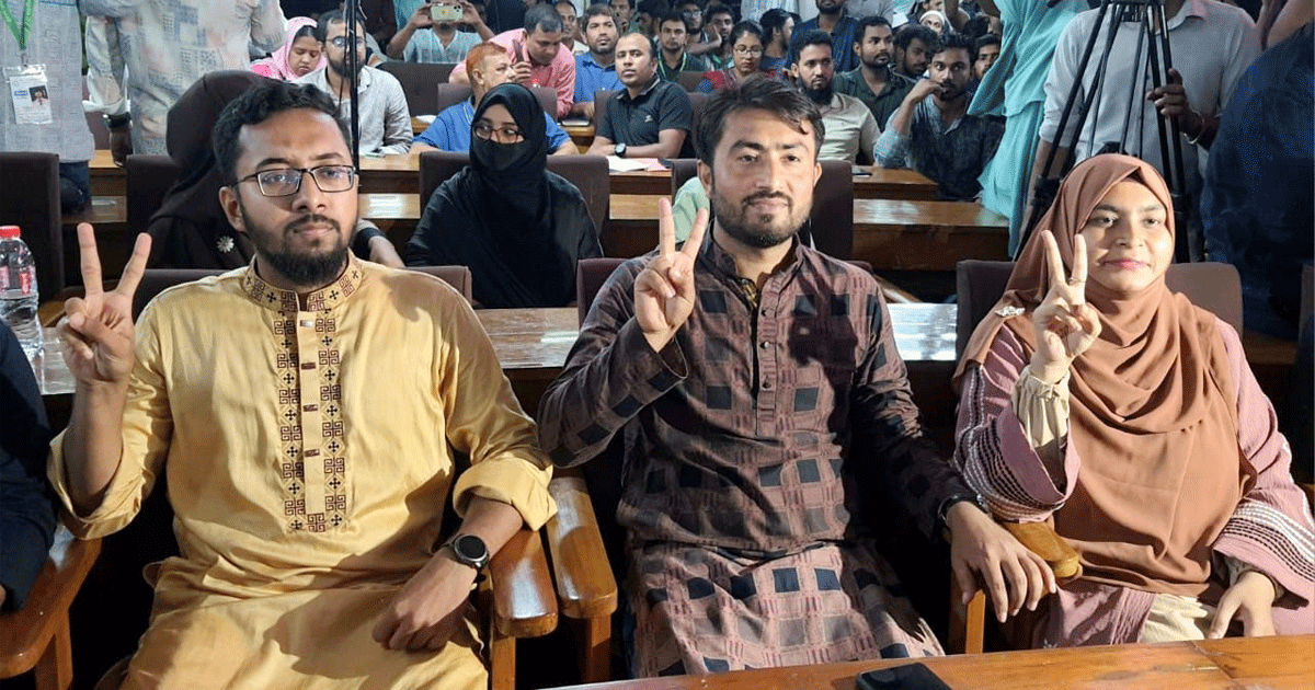 জাকসু নির্বাচন: স্বতন্ত্র প্যানেলের ভিপি ও জিএস, এজিএস শিবিরের 